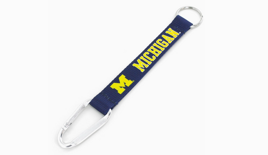 Michigan Wolverines Carabiner Lanyard Keychain