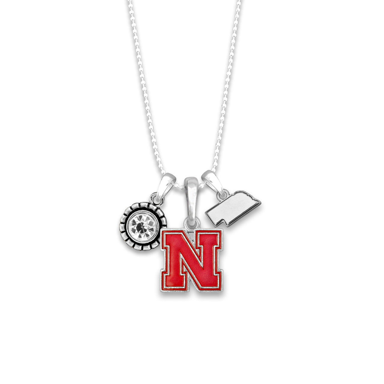 Nebraska Home Sweet School Necklace