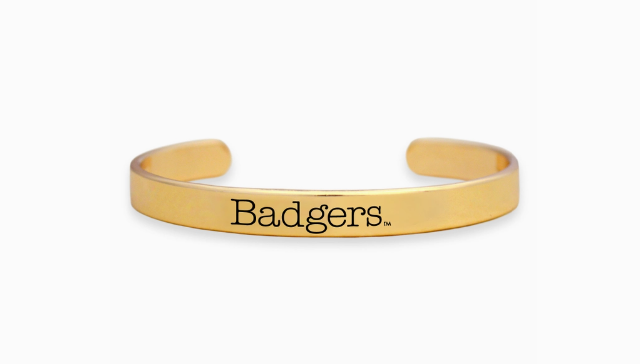 Wisconsin Badgers Gold Cuff