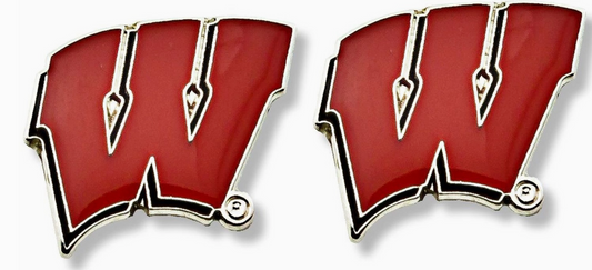 Wisconsin Badgers Stud Earrings