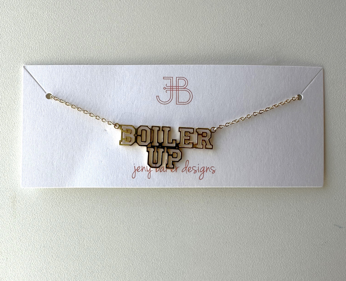 Purdue Boilermakers Boiler Up Necklace