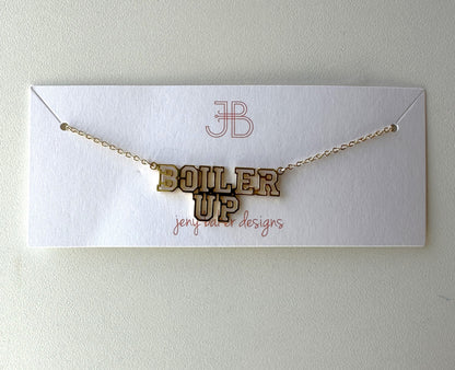 Purdue Boilermakers Boiler Up Necklace