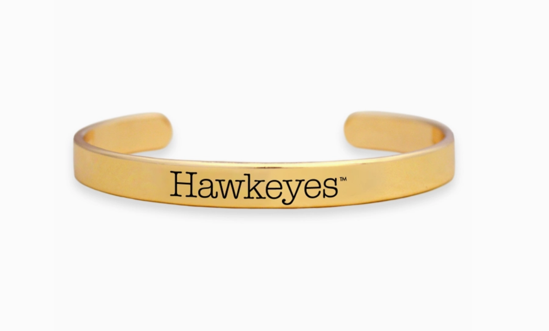 Iowa Hawkeyes Gold Cuff