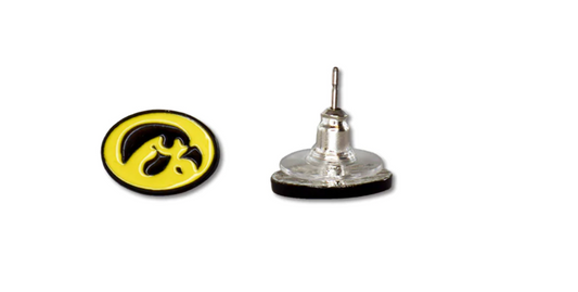 Iowa Hawkeyes Oval Post Earrings