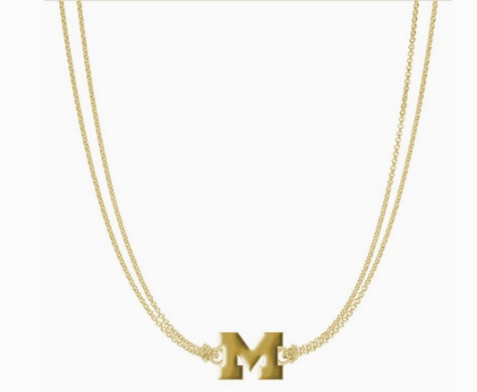 Michigan Wolverines Daisy Necklace