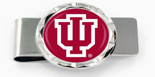 Indiana University Diamond Cut Money Clip