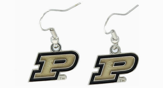 Purdue Boilermakers Logo Dangle Earrings