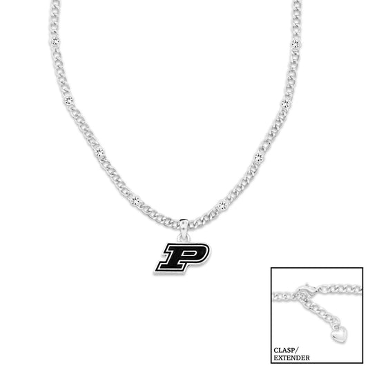 Purdue Boilermakers Lydia Silver Necklace